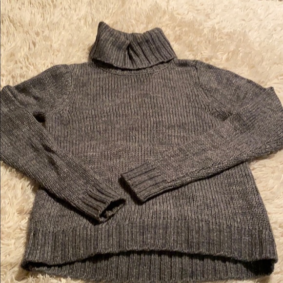 Marled Gray turtleneck sweater - Picture 1 of 7